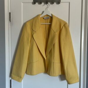 Wool Yellow Women's Blazer